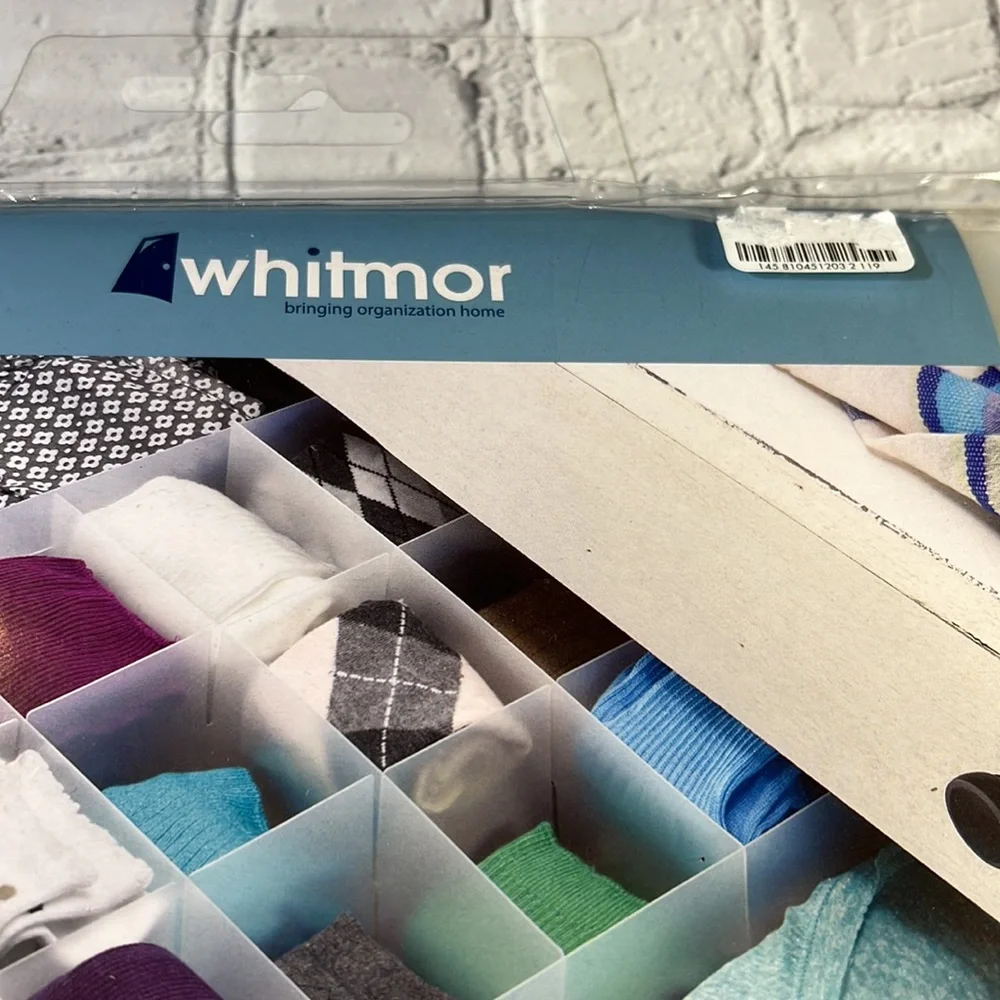 🆕Whitmor 12-Section Drawer Organizers - Frosted